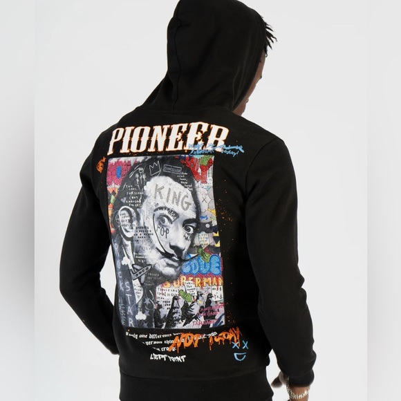 LEFT POINT Salvador Dali Pioneer Hoodie - Picture 1 of 5